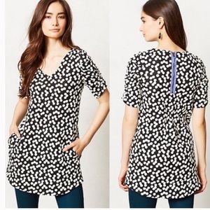 Anthropologie Deletta polka dot Tunic dress